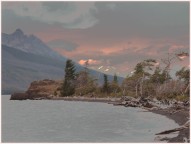 Sunset At Chilko Lake Nemiah Valley - AMBrown